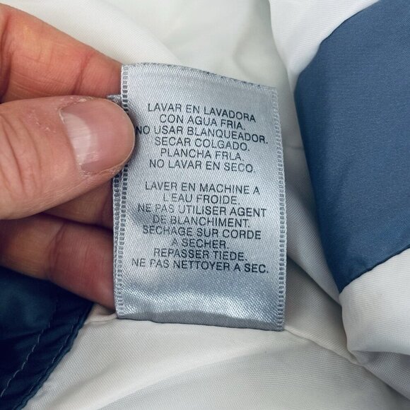 Vintage Fila Track Pants M Light Blue Polyester Sweatpants Embroidered Baggy Y2K - Picture 15 of 16